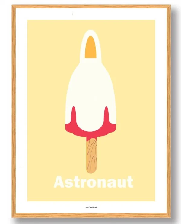 Astronaut is - plakat (Størrelse: M - 30x40cm)