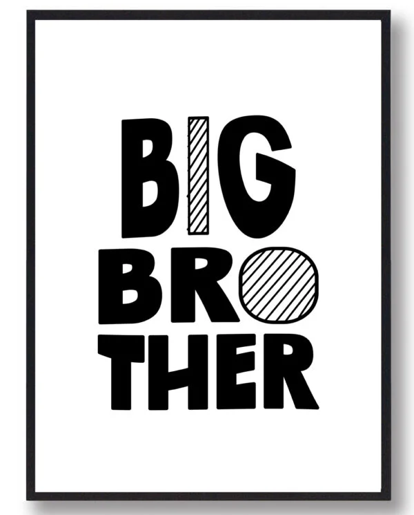 Big Brother - plakat (Størrelse: M - 30x40cm)