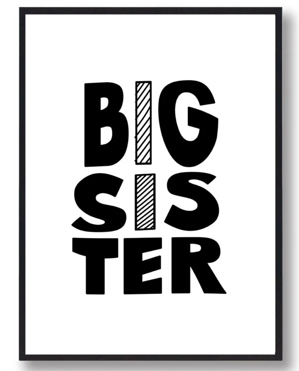 Big Sister - plakat (Størrelse: M - 30x40cm)