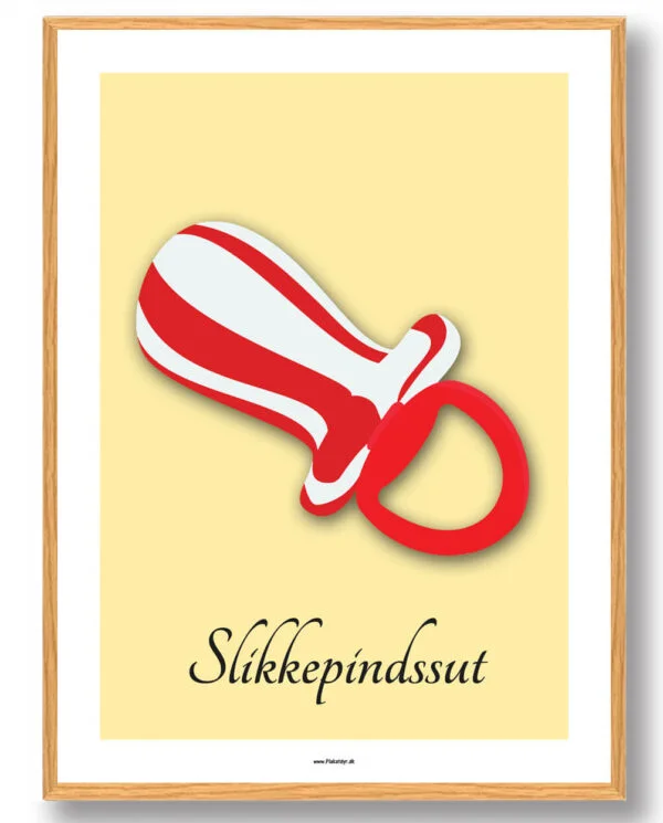 Slikkepindssut - plakat (Størrelse: XS - 15x21cm (A5))