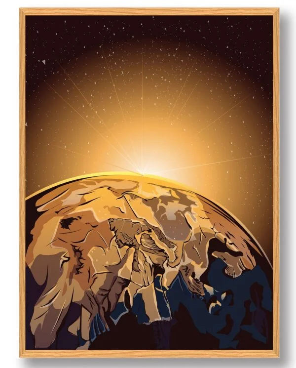 Solopgang - plakat (Størrelse: M - 30x40cm)