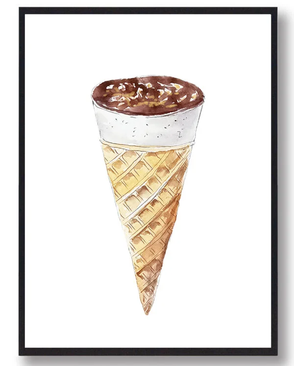 Wofler - håndtegnet plakat (Størrelse: M - 30x40cm)