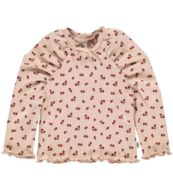 Müsli Bluse - Rib - Berry - Spa Rose/Fig/Berry Red