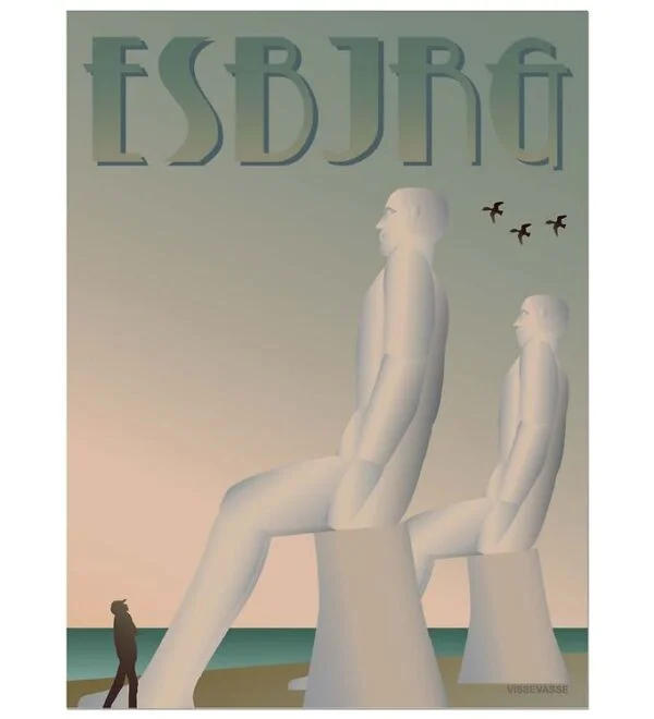 Vissevasse Plakat - 30x40 - Esbjerg - Mændene