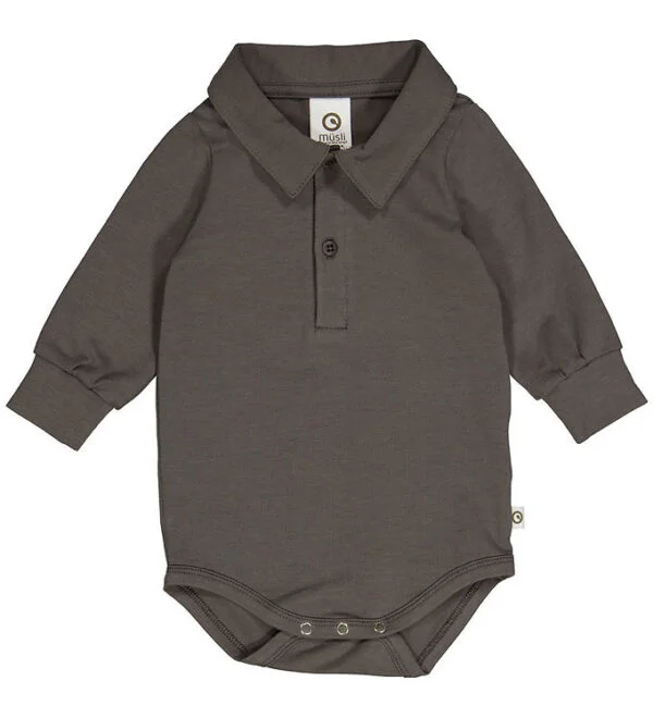 Müsli Skjortebody l/æ - Cozy Me - Tower Grey