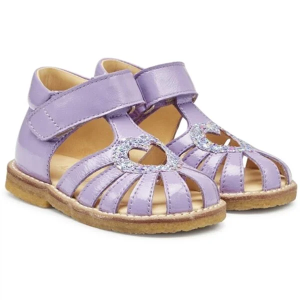 Angulus Begyndersandaler Lilac/Confetti Glitter - Str. 20