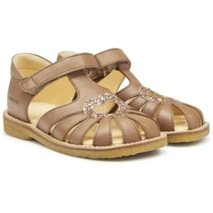 Angulus Hjerte Sandaler Almond/Maple Glitter - Str. 31