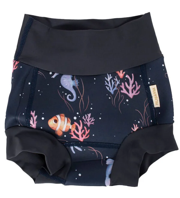 Filibabba Blebadebukser - Lucca - 1-2 År - UV50+ - Rainbow Reef