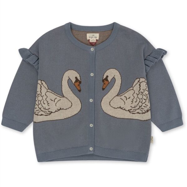 Konges Sløjd Tradewinds Lapis Frill Cardigan - Str. 3 år