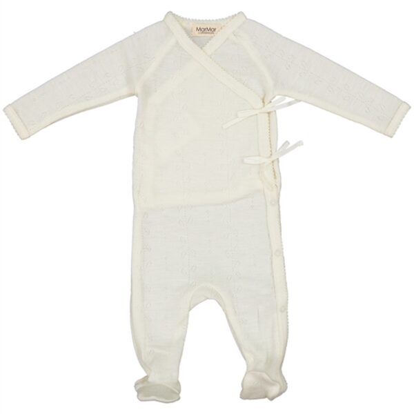 MarMar Wool Pointelle Natural New Born Rubetta Heldragt - Str. 0 mdr/50 cm