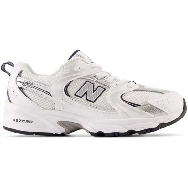 New Balance 530 Kids Bungee Lace Sneakers White - Str. 32