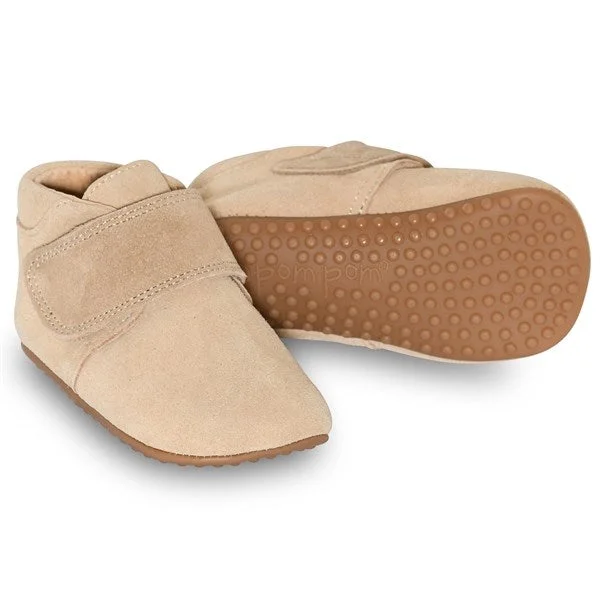 Pom Pom Futter Velcro Sand Suede - Str. 23
