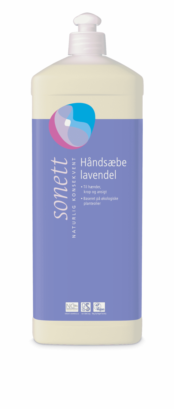 Flydende håndsæbe, refill - lavendel - 1000 ml