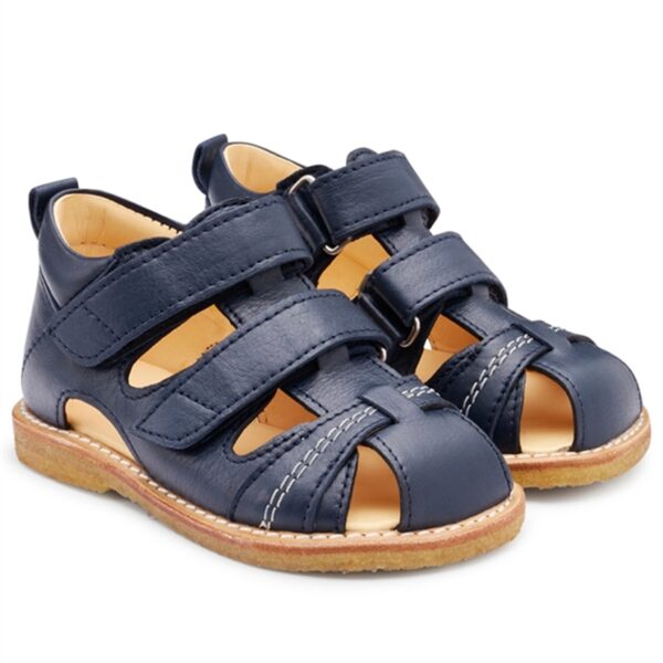 Angulus Begyndersandal M. Velcrolukning Navy - Str. 21