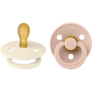 Bibs Colour Latex Symmetriske Sutter 2-pak Ivory/Blush - Str. 2
