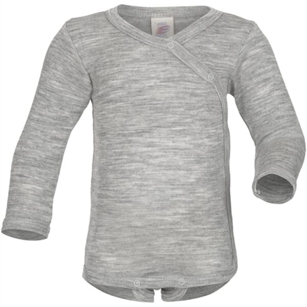 Engel Light Grey Melange Baby Wrap Body - Str. 74-80