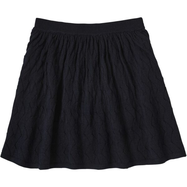 FUB Dark Navy Pointelle Nederdel - Str. 100