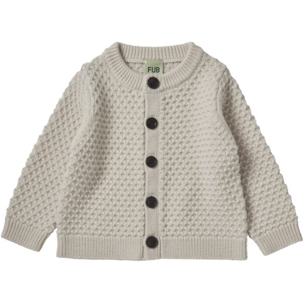 FUB Ecru Baby Structure Cardigan - Str. 62