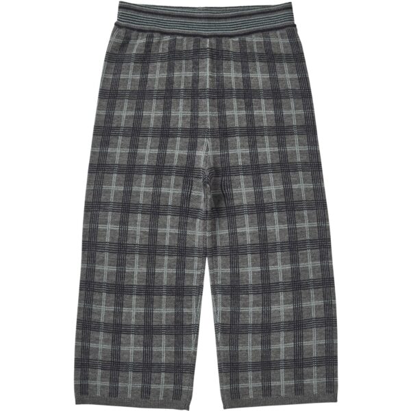 FUB Grey Melange Check Bukser - Str. 130