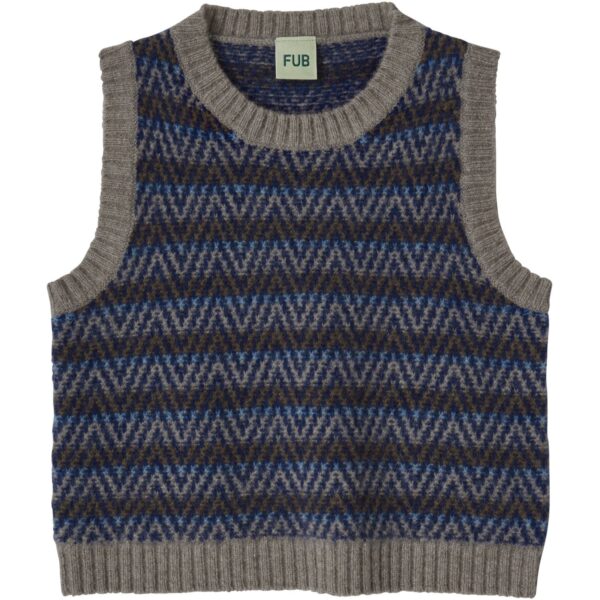 FUB Hazel Melange Lambswool Vest - Str. 80