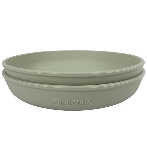 Filibabba Tallerkener - Silikone - 2-Pak - Green