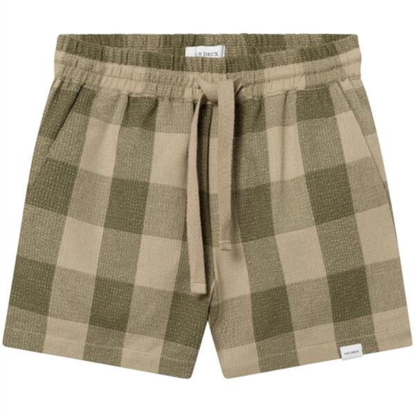 Les Deux Kids Olive Night/Light Desert Sand Hank Buffalo Shorts - Str. 110-116