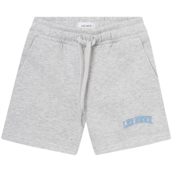 Les Deux Kids Snow Melange/Washed Denim Blue Blake Sweatshorts - Str. 146-152