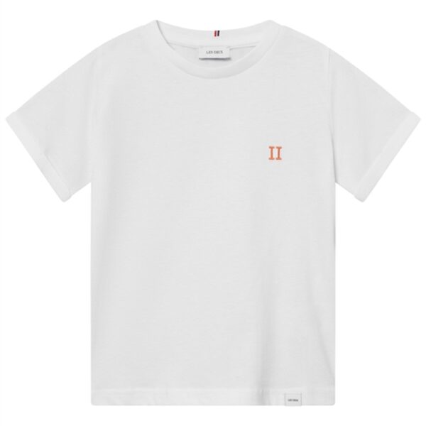 Les Deux Kids White/Orange Nørregaard T-Shirt - Str. 122-128