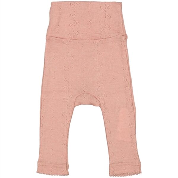 MarMar Wool Pointelle Burnt Rose New Born Piva Bukser - Str. 0 mdr/44