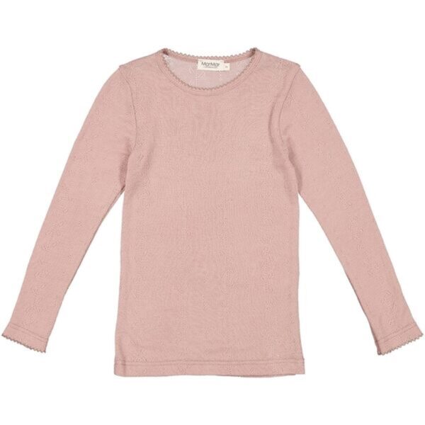 MarMar Wool Pointelle Burnt Rose Tamra Bluse - Str. 3 år/98