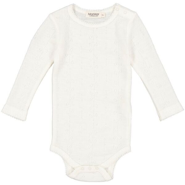 MarMar Wool Pointelle Natural Benedikte Body - Str. 12 mdr/80