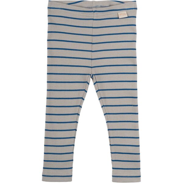 Petit Piao Deep Cobalt/Grey Stone Leggings Modal Thin Striped - Str. 62