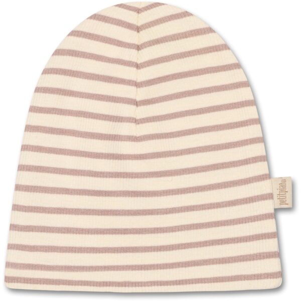 Petit Piao Rose Fawn Beanie Hue Modal Striped - Str. 68-80