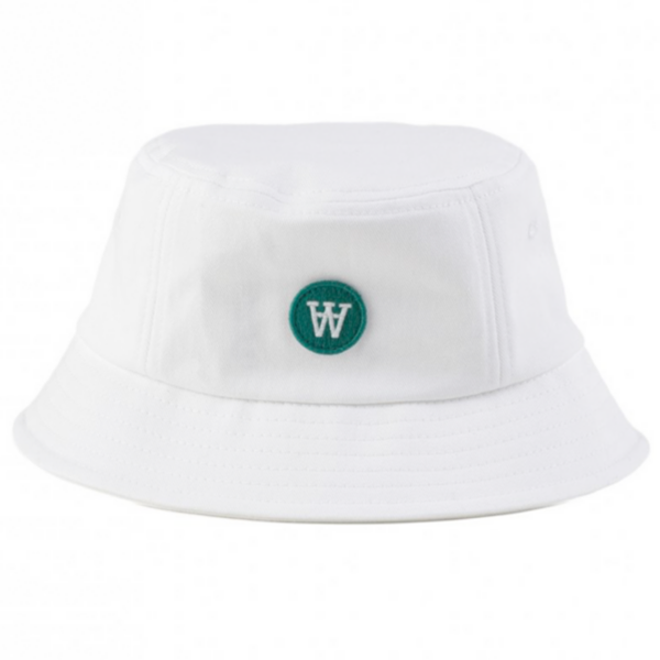 Wood Wood Val Bucket Hat White - Str. S