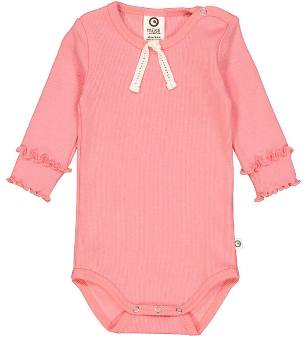 Müsli Body l/æ - Rib - Cozy Me - Bubblegum