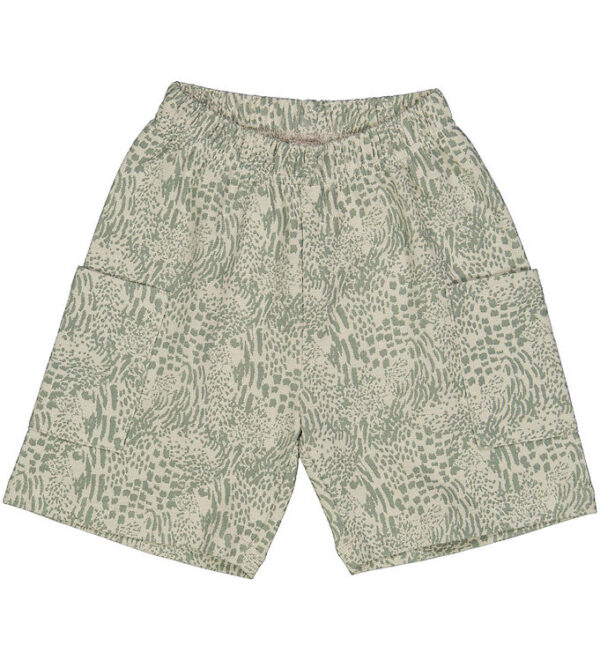 Müsli Shorts - Leopard Cargo - Soft Green/Poetry Green