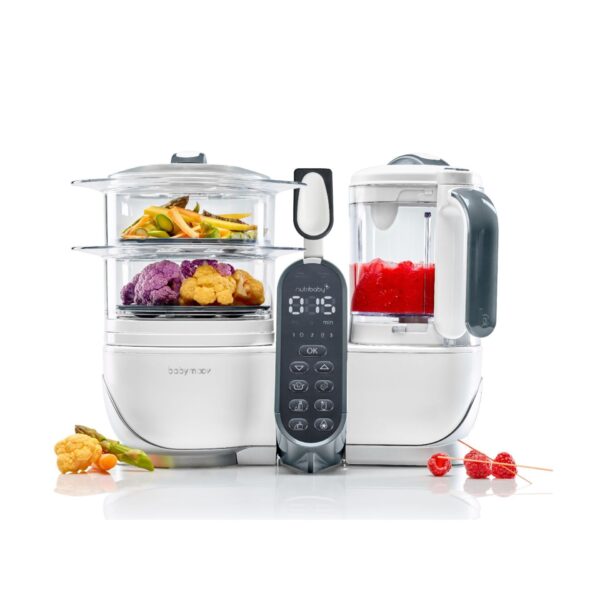 Babymoov Nutribaby (+) White inkl. 15 stk genanvendelige smoothieposer