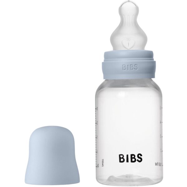 Bibs Baby Blue Baby Flaske Round Silicone 1 Pack 150 ml Slow Flow